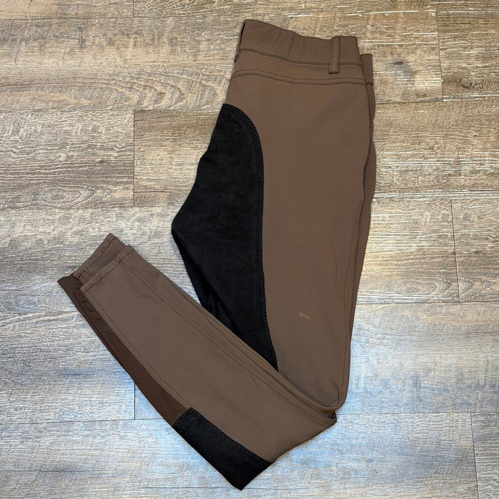 Romfh Full Seat Riding Breeches Womens Size 30L Brown Equestrian Pants